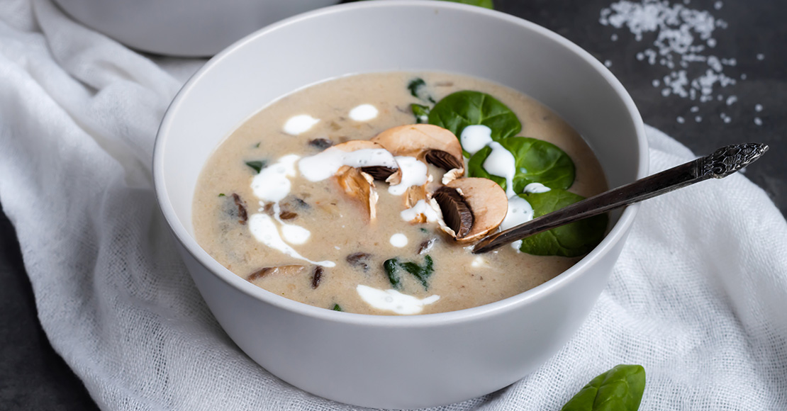 sopa cogumelos